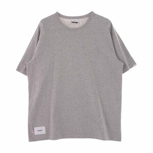 WTAPS ダブルタップス 20SS 201ATDT-CSM05 BLANK SS 04 USA TEE ブランク 半袖 Tシャツ カットソー グレー系 X03【中古】