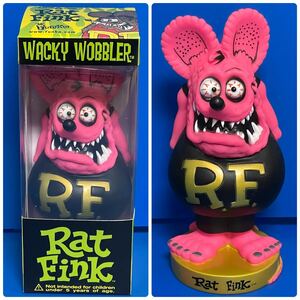 Funko ファンコ Rat Fink ラットフィンク フィギュア BOBBLE HEAD バブルヘッド ボビングヘッド アメリカ雑貨 ピンク 新品 No.K