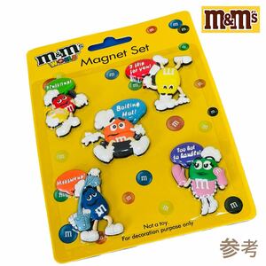 M&M's エムアンドエムズ マグネット 5個セット インテリア雑貨 アメリカ雑貨 新品未開封 No.G