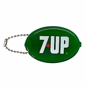 7UP セブンアップ コインケース キーチェーン キーホルダー ラバー MADE IN USA アメリカ雑貨 新品 No.GN