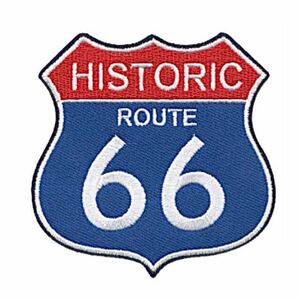 ROUTE66 ワッペン アイロンワッペン 刺繍ワッペン アメリカ雑貨 新品未開封