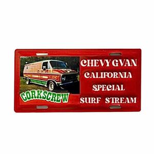 HIPPY VAN METAL PLATE 70's SURFER STYLE メタル プレート 看板 壁飾り ガレージ インテリア雑貨 アメリカ雑貨 新品 No.RE