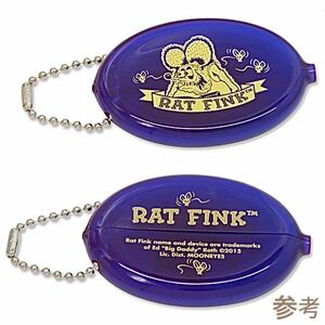 Rat Fink ラットフィンク コインケース キーチェーン キーホルダー ラバー MADE IN USA アメリカ雑貨 新品 パープル No.UL