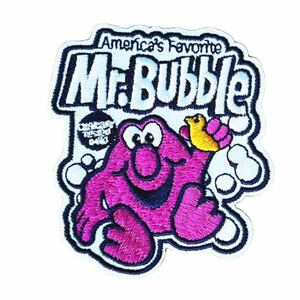 Mr.Bubble ミスターバブル アメリカン カンパニー キャラクター ワッペン アイロンワッペン 刺繍ワッペン アメリカ雑貨 新品未開封
