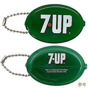 7UP セブンアップ コインケース キーチェーン キーホルダー ラバー MADE IN USA アメリカ雑貨 新品 No.GN