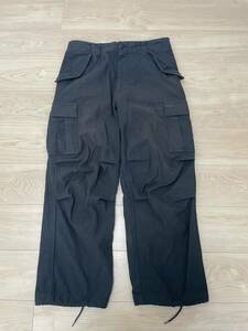 WTAPS TROUSERS NYCO STAIN WMILL-65 BLACK M размер 