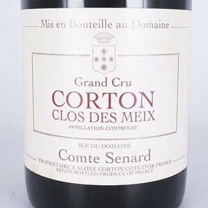 ★コント スナール コルトン クロ デ メイ グラン クリュ 1995年 赤 750ml 14%未満 ブルゴーニュ Comte Senard TE19056