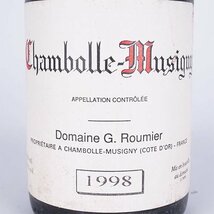 ★ジョルジュ ルーミエ シャンボール ミュジニー 1998年 赤 ※ 750ml 13% ブルゴーニュ Domaine Georges Roumier TE19060_画像1