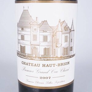 1円～★シャトー オー ブリオン 2007年 赤 ※ 750ml 13% グラーブ ★五大シャトー CHATEAU HAUT-BRION TE26041