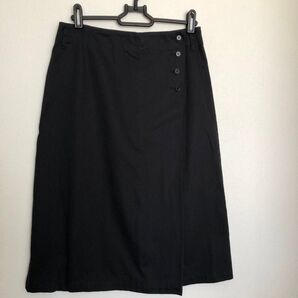 無印良品 コットン 台形 スカート 膝丈