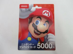 [ не использовался ] Nintendo карта предоплаты 5000 иен минут код связь 9K92