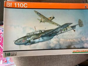 【未組立】エデュアルド メッサーシュミット Bf 110C 1/48 EDU8201 GERMAN WWII HEAVY FIGHTER プラモデル eduard