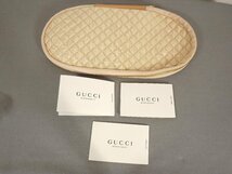 美品　GUCCI (グッチ) イタリア製　サイズ37 23.5～24.0cm レザー使い　スリッパ　サンダル　スリッパポーチ付き　紙袋付き_画像8