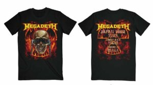 Mサイズ 新品 MEGADETH メガデス　Tシャツ　2023　ジャパンツアー限定 Tシャツ　LIFE IN HELL 　 送料185円