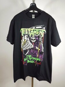 新品　TESTAMENT（テスタメント） ベイエリア・スラッシュ　ジャパンツアー　Tシャツ　メンズL　送料185円