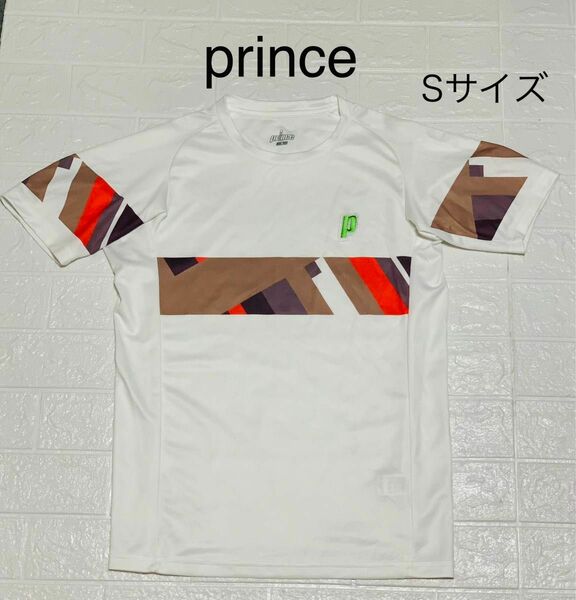 美品　prince プリンス　テニス　Tシャツ　ポリTシャツ　テニスウェア　半袖Tシャツ テニスTシャツ SサイズTシャツ 