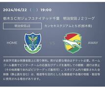 6月22日 栃木SC対ジェフユナイテッド千葉　ホームゴール裏　QRコード添付_画像1