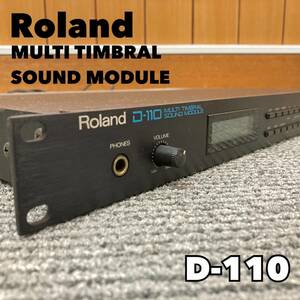 Roland ローランド MULTI TIMBRAL SOUNDMODULE マルチティンバーサウンドモジュール D-110 音源モジュール/シンセサイザー 中古/ジャンク品