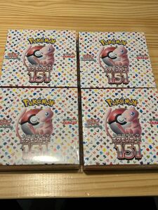 ポケモンカード　151 4box シュリンク付き