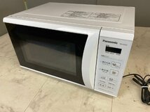 NI050255◆Panasonic パナソニック◆単機能電子レンジ NE-E22A2 2019年製 家電 ホワイト 白 ターンテーブル 直取歓迎！_画像1