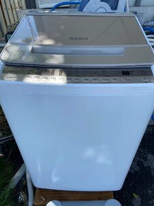 NI050210◆HITACHI 日立◆全自動洗濯機 BEATWASH ビートウォッシュ BW-V80F(W) ホワイト 8Kg 2021年製 脱水乾燥機能付き 直取歓迎！