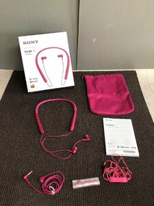 YI050420 ワイヤレスステレオヘッドセット Sony MDR-EX750BT ボルドーピンク h.ear in Wireless ソニー 直接引き取り歓迎