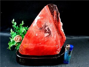 1785g 205mm 超綺麗★赤水晶原石179E3-56E67D