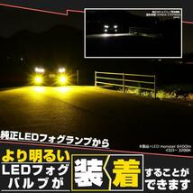 H11 LED ホンダ 純正 対応 クリアガラスレンズフォグランプユニット LEDフォグランプと交換可能 防水 Eマーク バルブ別売 44-D-1_画像4