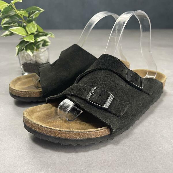 美品 BIRKENSTOCK チューリッヒ サンダル 靴 ブラック 26cm