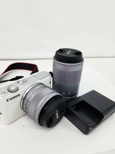 Canonキャノン　デジタルカメラ ホワイトEOS レンズセット　稼働品#MA0066