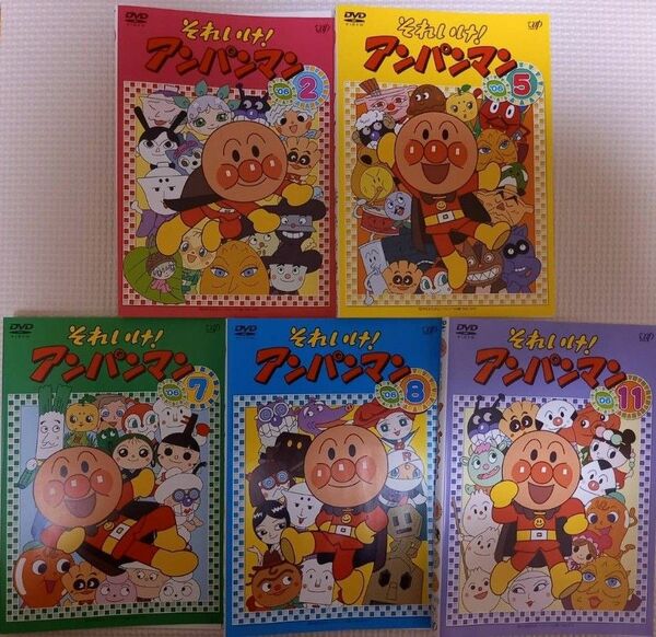 2006年　2,5,7,8,11 アンパンマン　DVD レンタル