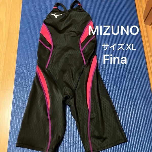 競泳水着 ミズノ　レディース競泳水着　　　　サイズXL Finaマーク付 美品 