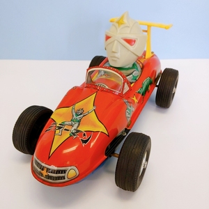 B54 [Редко] Masudaya Miraman SGM Race Car Tube Car Soft Vi Doll Toys Tsukaraya Pro Masudaya Showa Retro Vintage