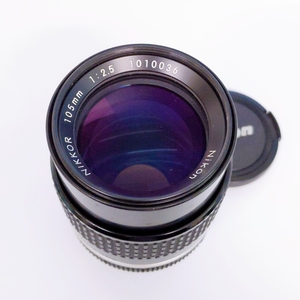 1493-3 NIKON NIKKOR 105mm 1:2.5ニコン ニッコール レンズ 状態良好 【動作未確認】