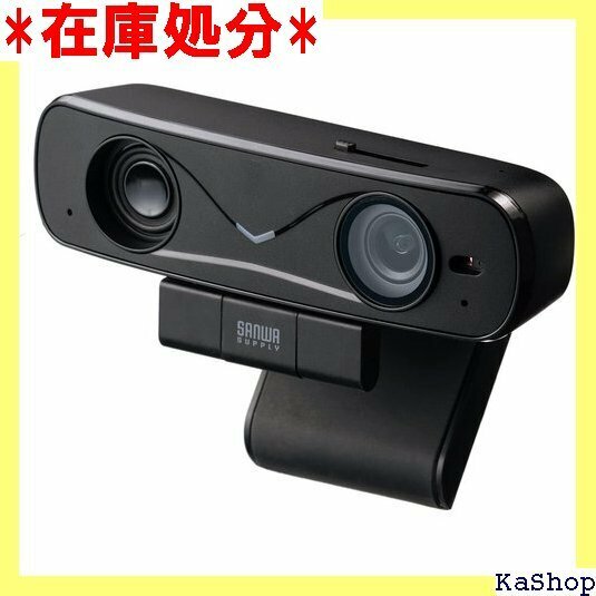 サンワダイレクト WEB スピーカー マイク内蔵 1秒 200万画素 画角88° ウェブ 400-CAM104 271