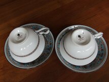 WEDGWOOD★ウェッジウッド★FLORENTINE TURQUOISE フロレンティーン ターコイズ ティーカップ＆ソーサー 2客セット★洋食器★陶磁器★茶器_画像8