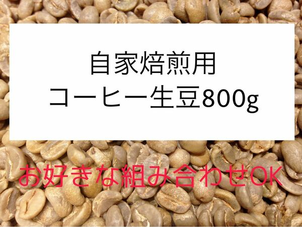 自家焙煎用コーヒー生豆800g 〜お好きな組み合わせOK！〜