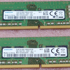 ◎Samsung M471A1K43CB1-CRC 2枚セット - PC4-19200/DDR4-2400/PC4-2400T 260Pin DDR4 S.O.DIMM 16GB(8GB x2) 動作品