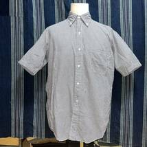 70s 80s brooks brothers half sleeve shirt 6button b.d. usa 70年代 80年代 ボタンダウン ギンガムチェック アメリカ製 6ボタン_画像2