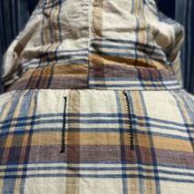 2 rare 60s h.i.s madras half sleeve pullover parka 60年代 インド綿 インディアンマドラス プルオーバー アメリカ製_画像1