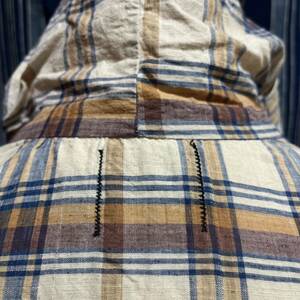 2 rare 60s h.i.s madras half sleeve pullover parka 60年代 インド綿 インディアンマドラス プルオーバー アメリカ製