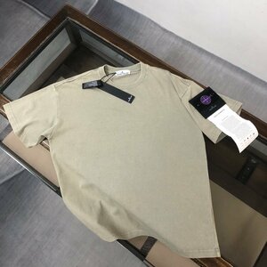STONE ISLAND　ストンアイランド　メンズ　Tシャツ　半袖　無地　シンプル　コットン　男女兼用　XS-XL　サイズ選択可能　4240
