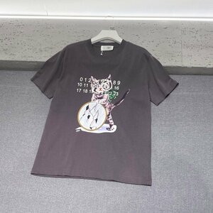 送料無料　Maison Margiela マルタンマルジェラ　メンズ　レディース　Tシャツ　文字ロゴ　半袖　男女兼用　S-XL　サイズ選択可能　3514