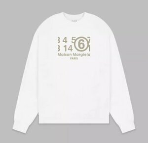 Maison Margiela マルタンマルジェラ　メンズ　パーカ　数字ロゴ　丸首　S-XL　サイズ選択可能　MM6　3171