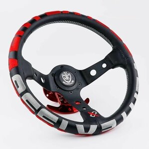 レース専用　車ハンドル Vertex 13インチ　高さ9cm ステアリング スポーツステアリングホイール ドリフト zd180