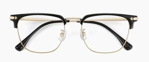 送料無料　メガネフレーム　メンズ　超軽量　ハーフリム　タテ眼鏡　レンズ交換可能　ブルーライトカット　 sc0169