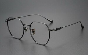 送料無料　超軽量　フルリム　クラシック　タテ眼鏡　レンズ交換可能 チタン メガネフレーム　トレロ　　男女兼用 　sc0418