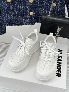 JIL SANDER ジルサンダー　スニーカー　スポーツシューズ　厚底　牛革　35-40　サイズ選択可能　2845