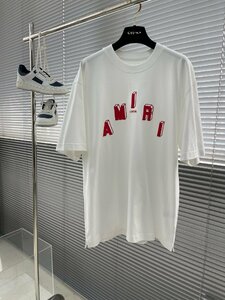 送料無料　AMIRI　アミリ　メンズ　Tシャツ　半袖　文字　丸首　シンプル　M-3XL　サイズ選択可能　4282