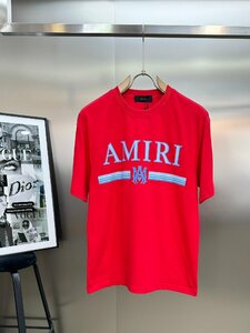 送料無料　AMIRI　アミリ　メンズ　Tシャツ　半袖　文字　丸首　コットン　M-3XL　サイズ選択可能　4276